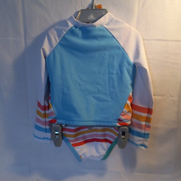 Disney Ariel The Little Mermaid Girl's Swim Set Rashguard 2 Piece NWT Size 2 - Picture 2 of 10